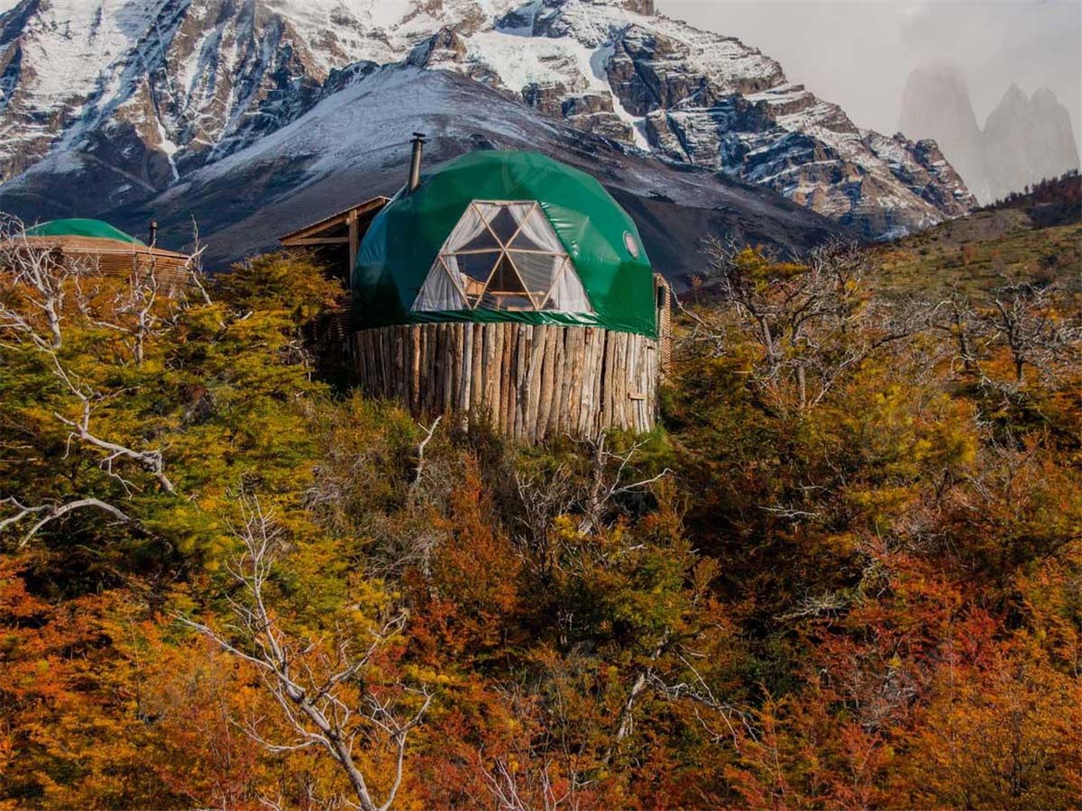 Hotel Ramah Lingkungan Tenda Kubah | Patagonia Berkelanjutan Berkemah Kubah Resort
