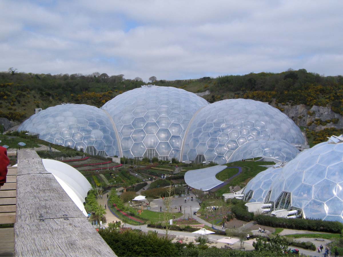 โครงสร้างโดม ETFE สำหรับเรือนกระจก นิเวศน์วิทยา ป่าฝนโครงการ สุขาวดี