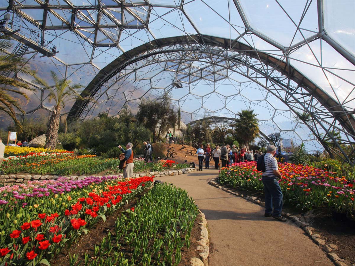 ETFE Dome Structure For Greenhouse, Rainforest Biome, Eden Project