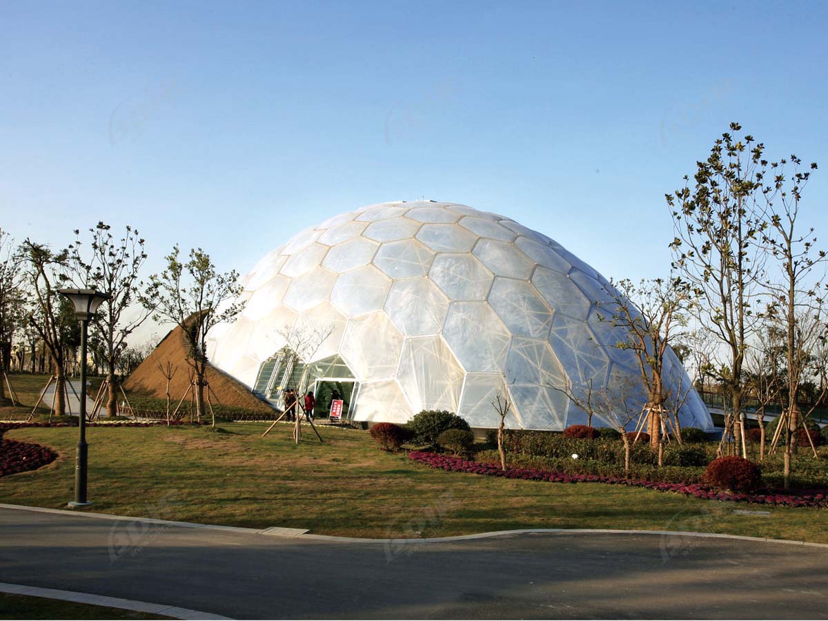 هيكل قبة ETFE للاحتباس الحراري ، الغابات المطيرة ، مشروع عدن