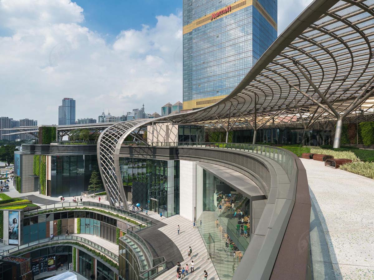 Estruturas Elásticas de Telhado de ETFE para Praça Comercial, Shopping Center