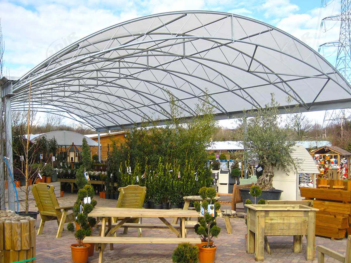 Натуральная структура ETFE для садоводства, ботанического сада, дендрария