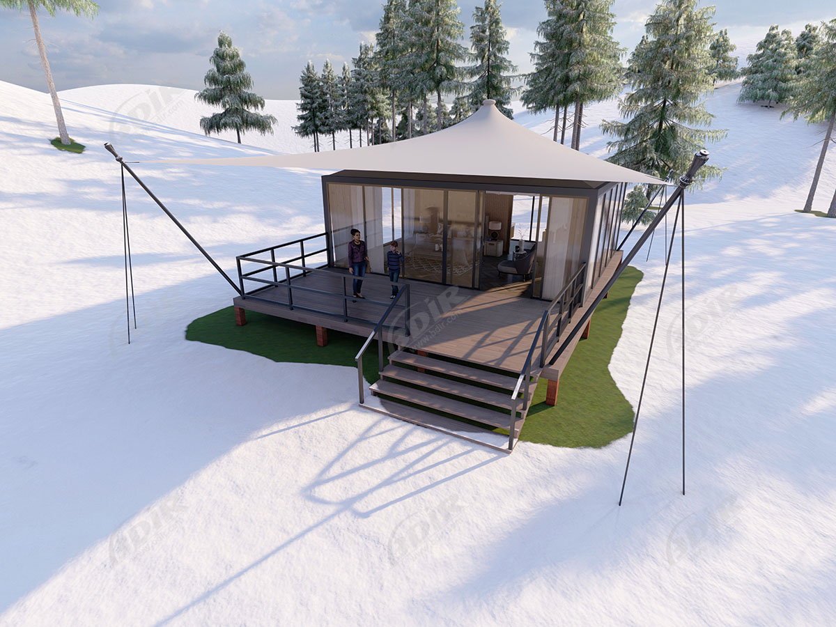 Villa Eco Glamping Tent | Rumah Desa Mewah Resort - Desain & Produsen