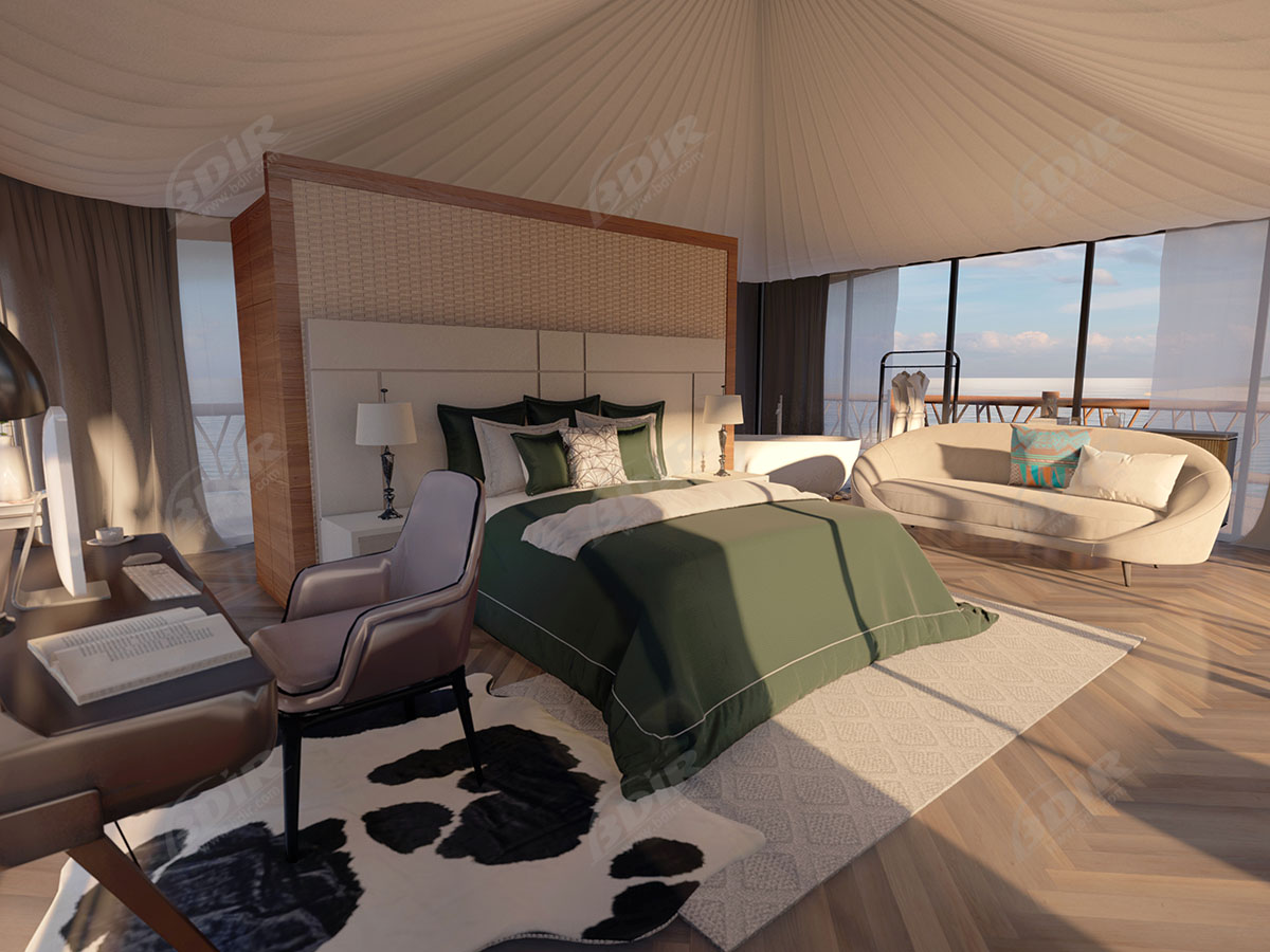 Villa Eco Glamping Tent | Rumah Desa Mewah Resort - Desain & Produsen