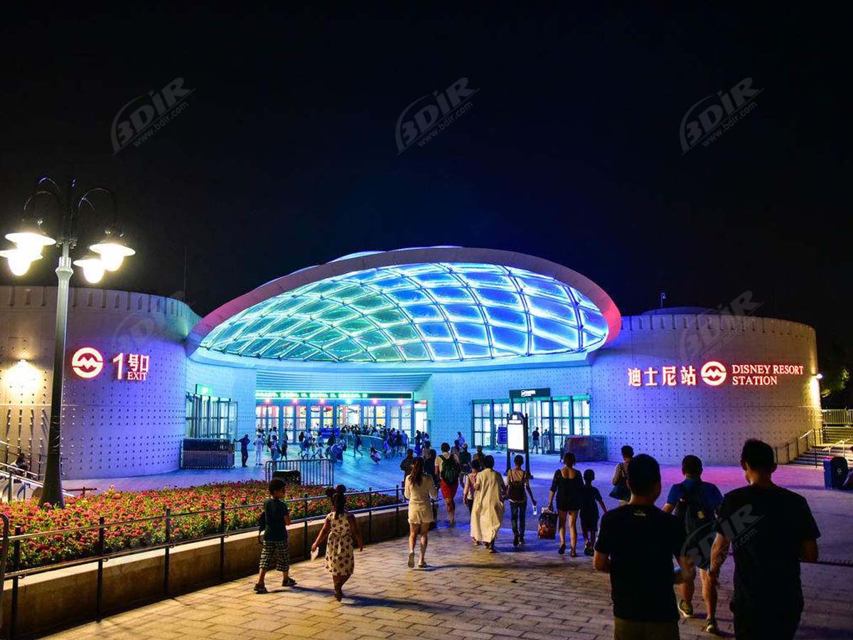 Stasiun Disney Resort - Struktur Membran ETFE Yang Terkenal