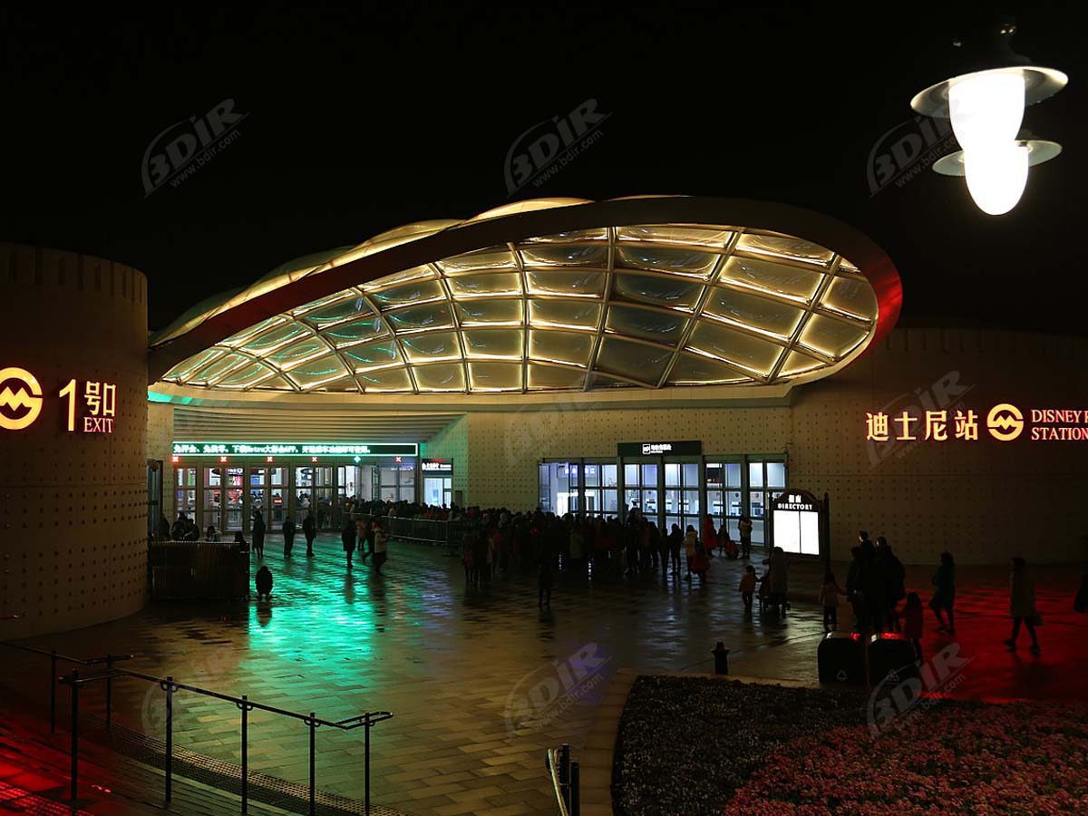 Disney Resort Station - Beroemde ETFE Membraanstructuren