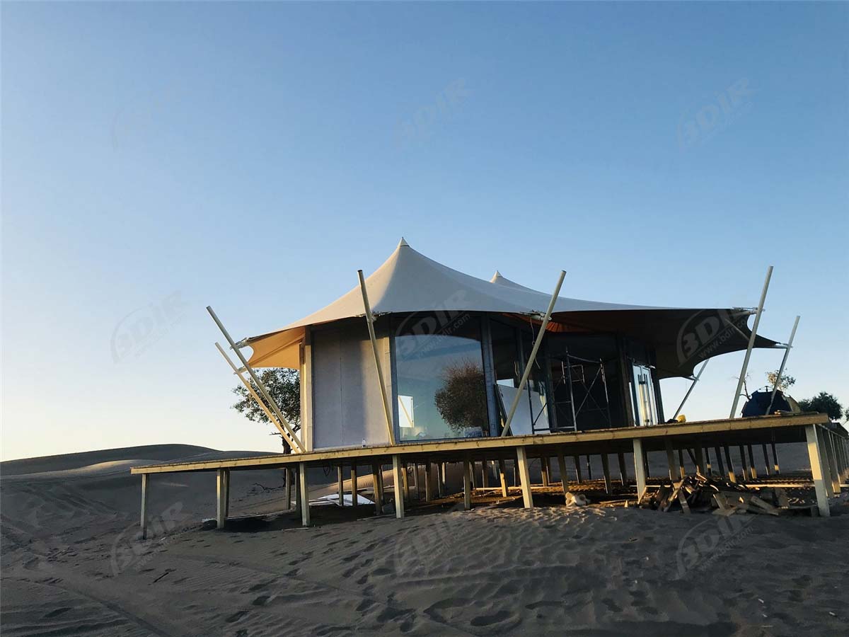 Oman Resort de Tendas Icônico Mais Luxuoso do Deserto, Barracas de Lona do Deserto