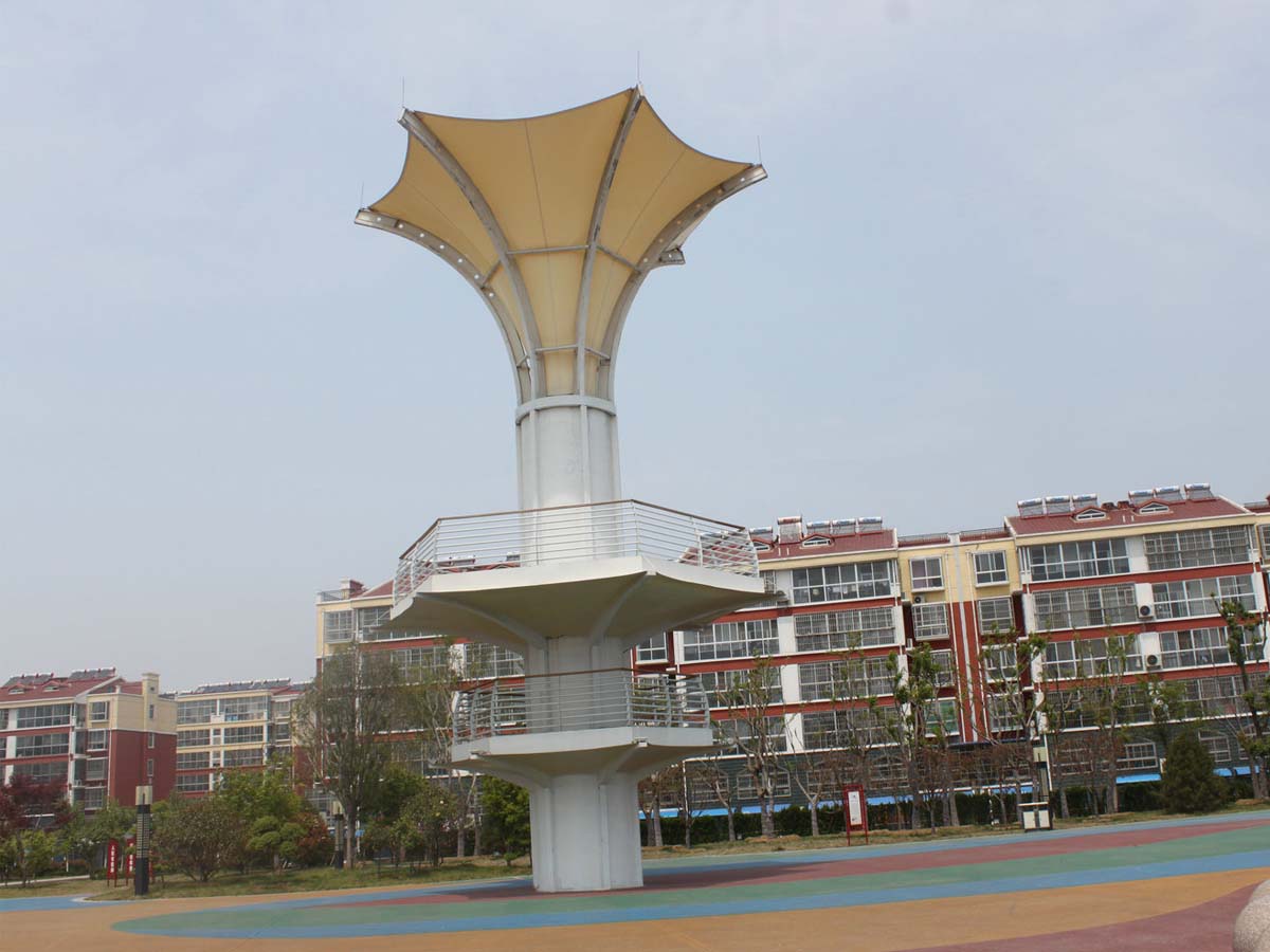 Cina Gazebo Tension Cables Structures - Tensile Membrane Structures Tower fornitore Gazebo Tension Cables Structures - Tensile Membrane Structures Tower