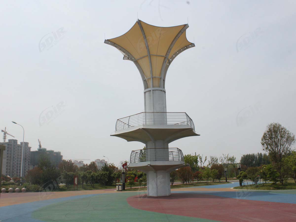 Gazebo Tension Cables Structures - Tensile Membrane Structures Tower