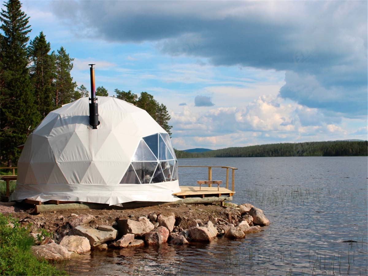 Tenda Geodesic Domes Pods | Glamping Pods | PVC Dome Kits - Desain & Manufaktur