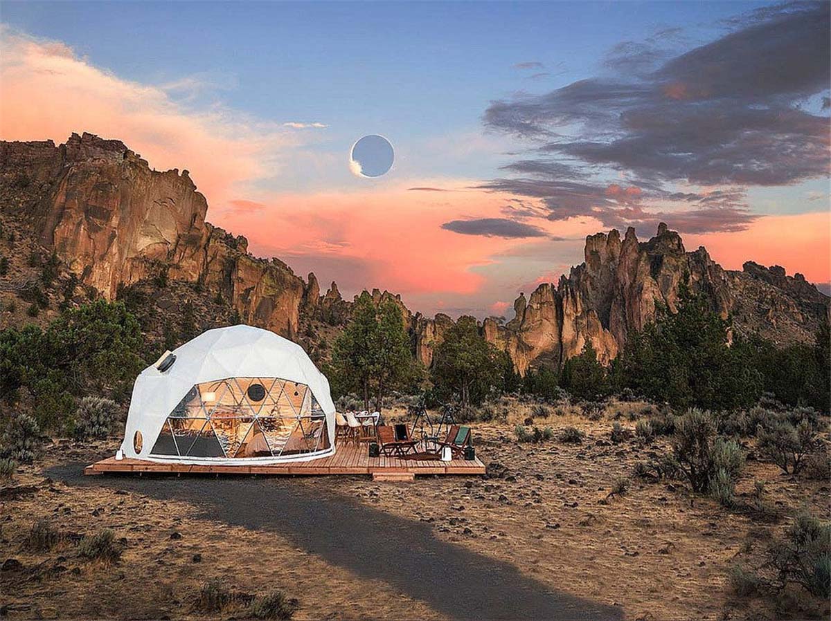 Glamping Geodesic Dome For Outdoor Stargazing - Dome Tent Design & Supplier