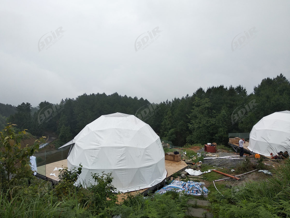Cúpula Geodésica Glamping para Observação de Estrelas ao Ar Livre - Fornecedor de Tenda para Cúpula