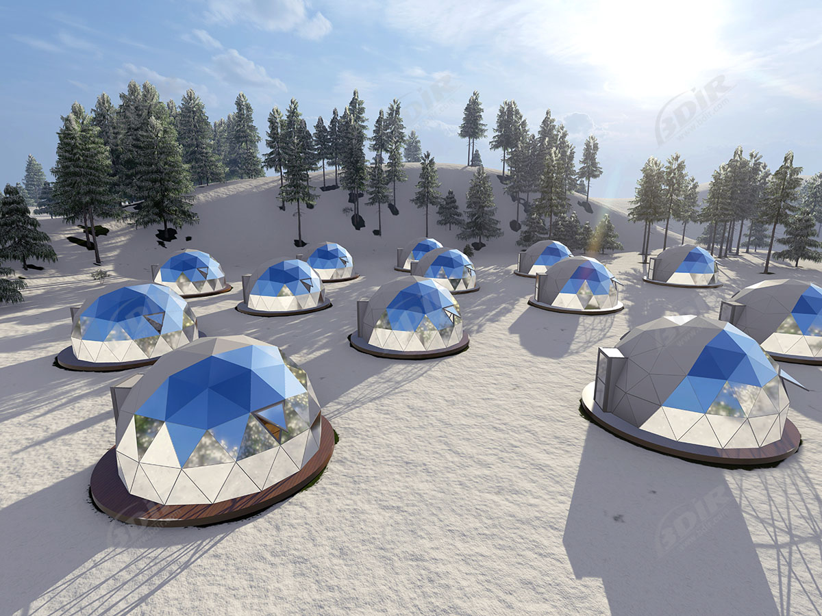 Maison de Dôme Géodésique en Verre Glamping | Tentes D'Igloo de Jardin Personnalisées