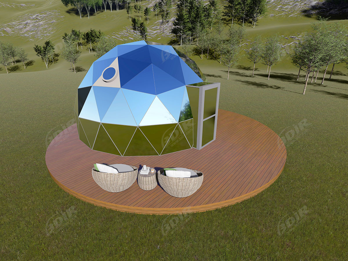 Casa A Cupola Geodetica di Vetro Glamping | Tende Igloo da Giardino Personalizzate