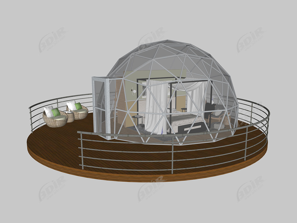 Geodätisches Kuppelhaus Aus Glampingglas | Maßgeschneiderte Garten-Iglu-Zelte