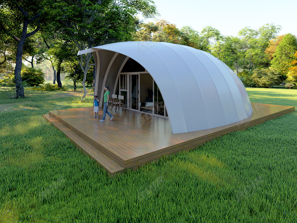 Chine Glamping Tent Pods & Eco Prefab Cabins for Ecotourism Holidays Campsites fournisseur Glamping Tent Pods & Eco Prefab Cabins for Ecotourism Holidays Campsites