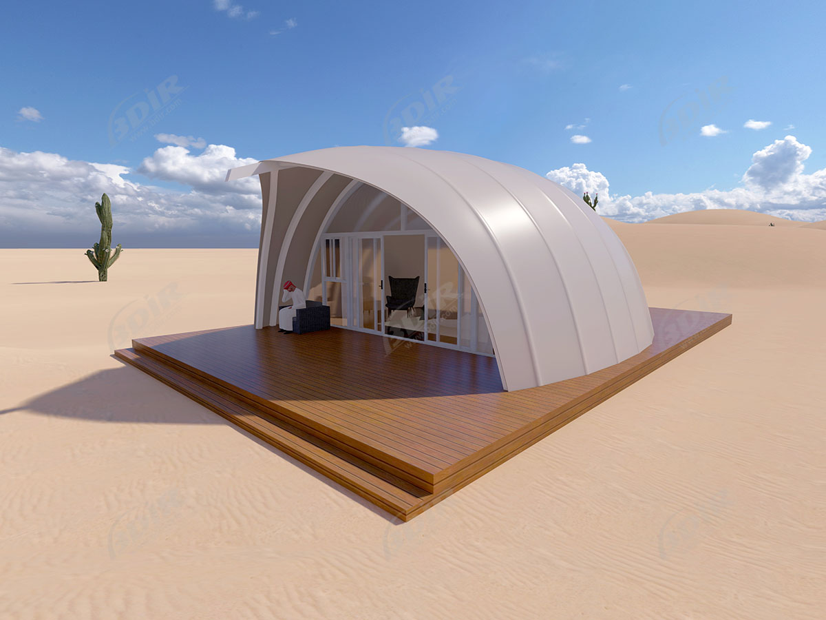 Glamping Tenda Pod & Kabin Prefab Eko Untuk Perkemahan Perkemahan Liburan Ekowisata
