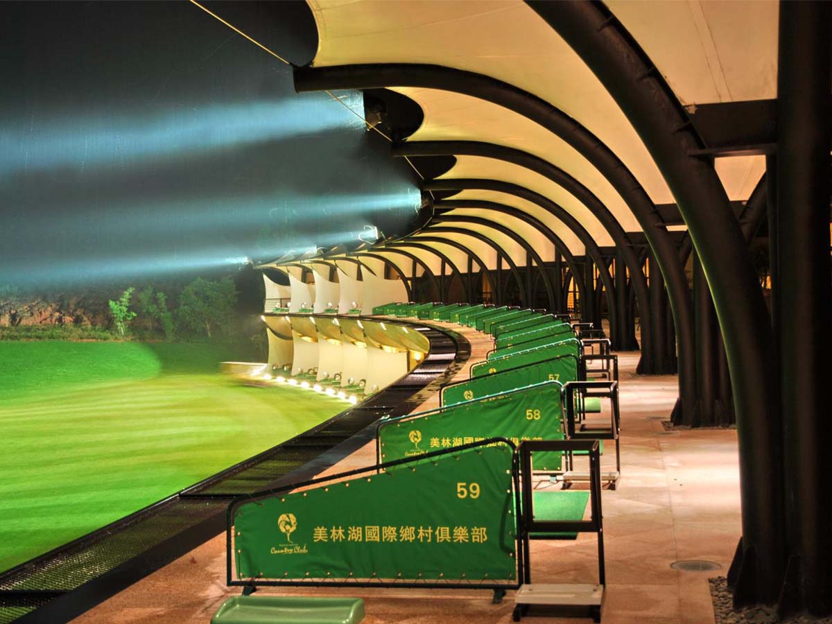 China Golf Driving Range Roof - Tensile Fabric Shade, Canopy for Golf Course leverancier Golf Driving Range Roof - Tensile Fabric Shade, Canopy for Golf Course