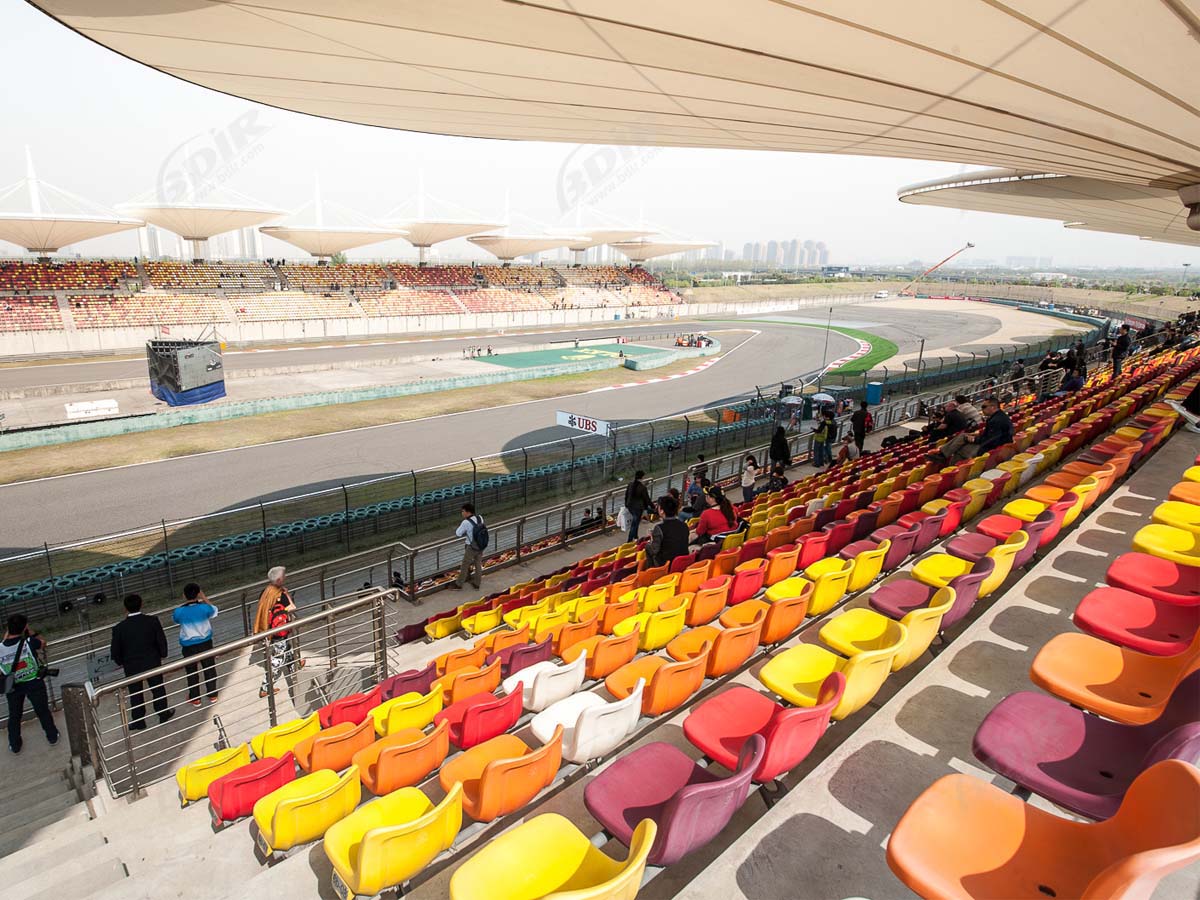 Structures Tendues pour Toiture de Tribune pour Piste de Course F1, Circuit de Formule 1