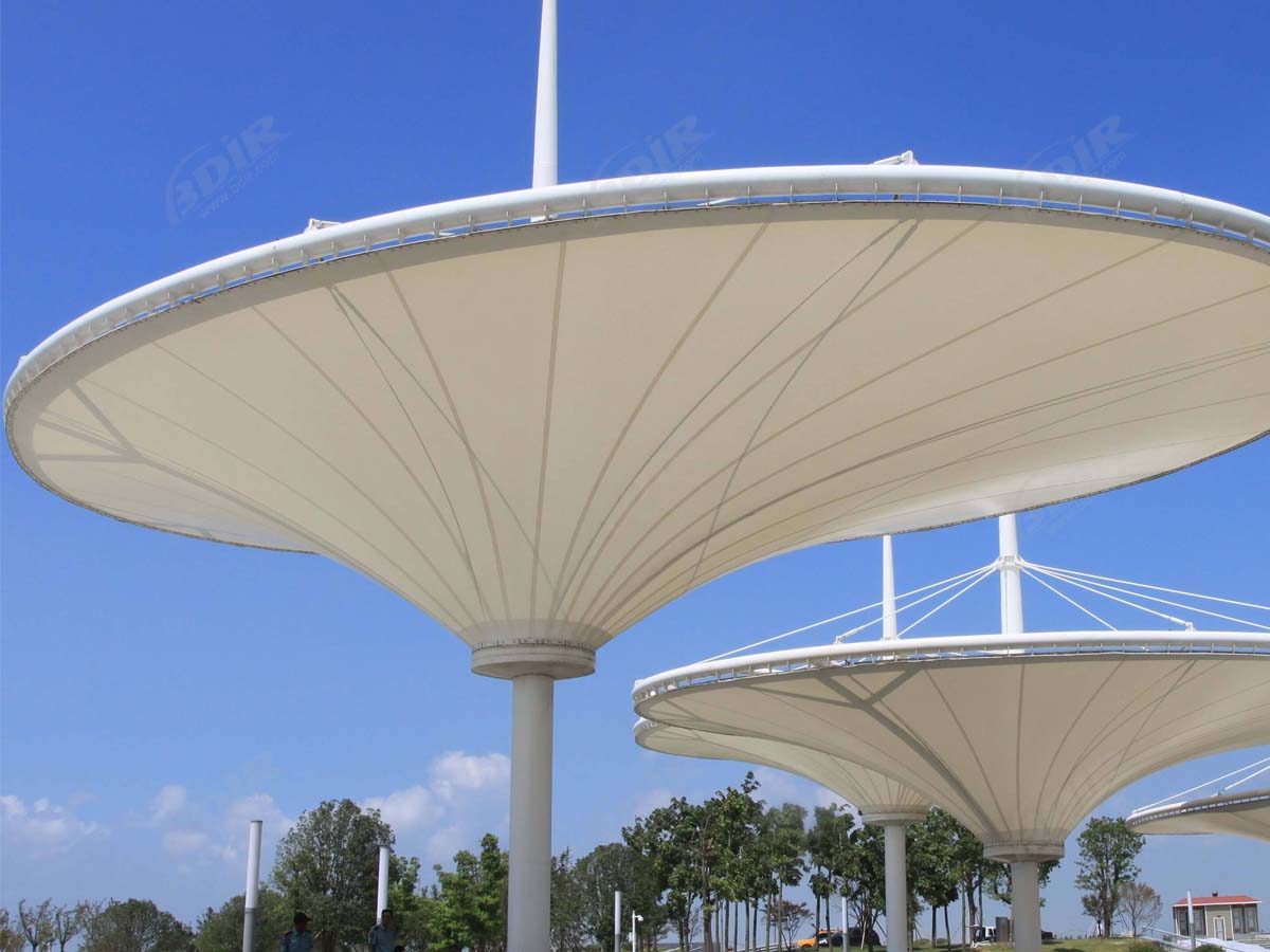 Inverted Umbrella Tensile Structure - Shade, Sail, Canopy And Awning