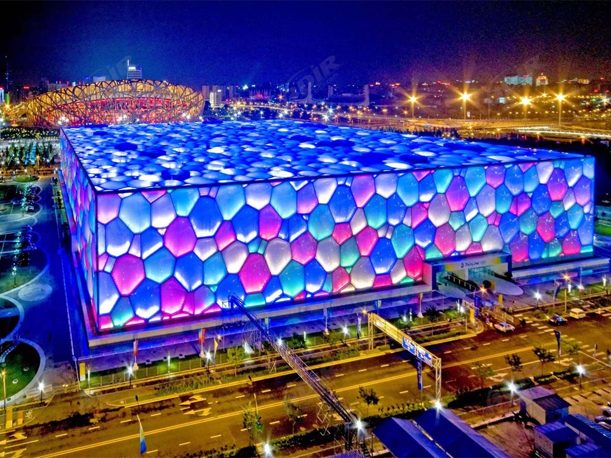Lightweight ETFE Film Roof & Facade for Football & Olympics Stadium