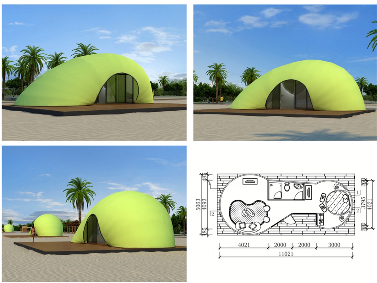 Station de Glamping de Luxe, Structures de Glamping Lodges - Design & Manufacture