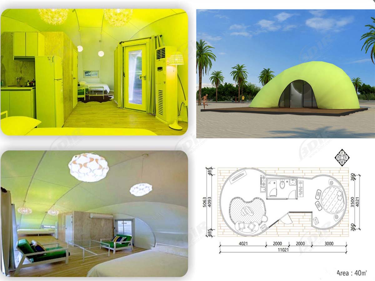 Luxuriöses Glamping-Resort, Lodges mit Glamping-Strukturen - Design und Herstellung