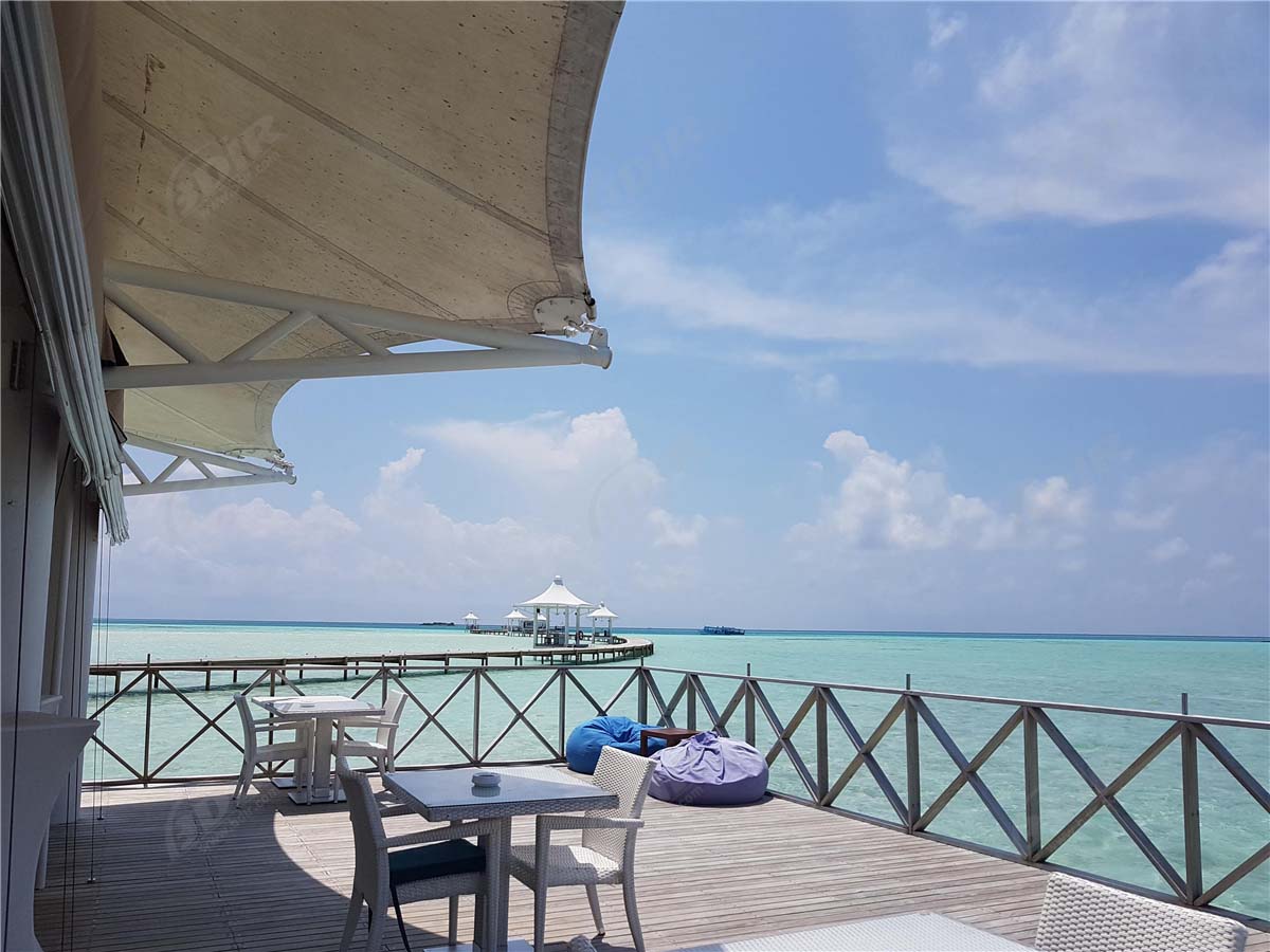 Lüks Ada Çadır Tesisi, Kumaş Membran Çatı Yapıları Zâviye - Maldivler