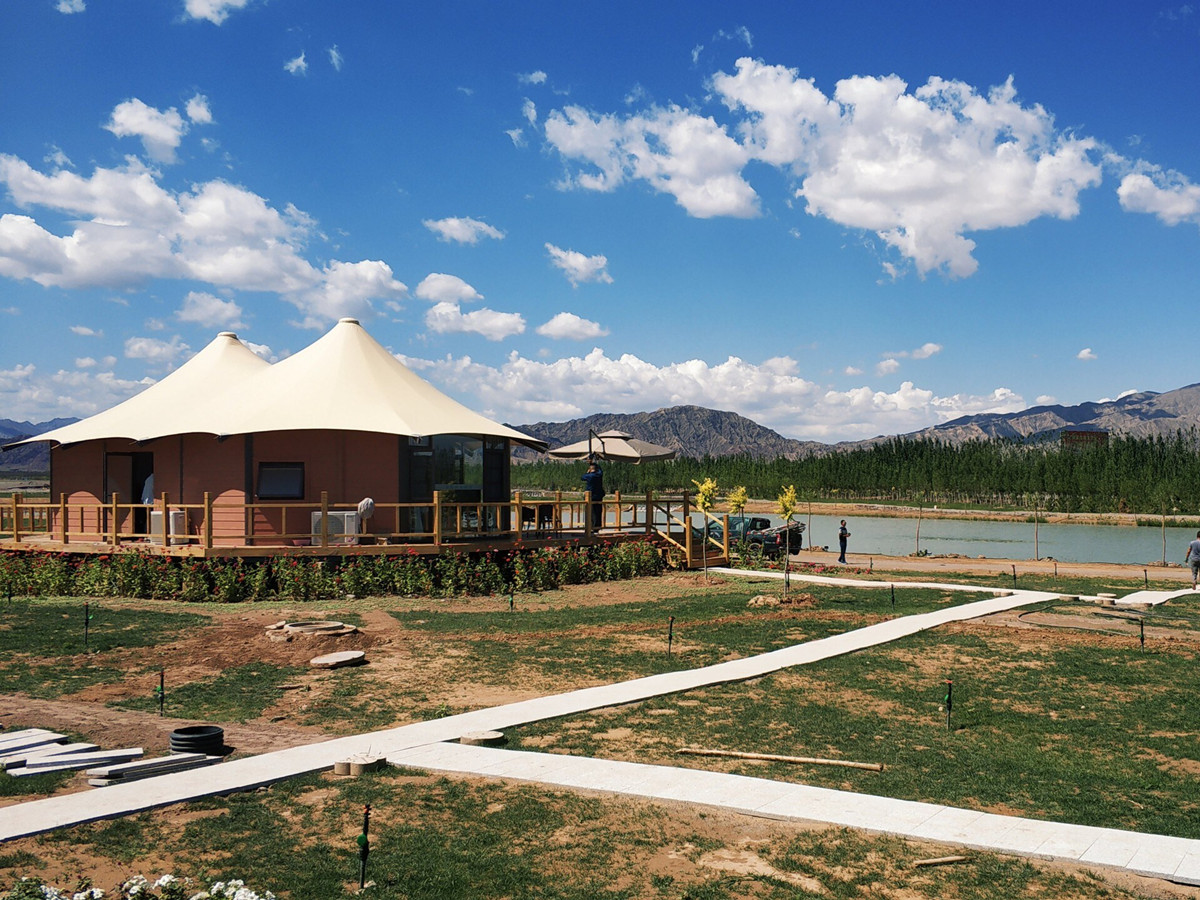Cina Arsitektur Hotel Hijau Multi-Fungsi & Amp; Tenda Resor Eco Glamping - Gansu, China pemasok Arsitektur Hotel Hijau Multi-Fungsi & Amp; Tenda Resor Eco Glamping - Gansu, China