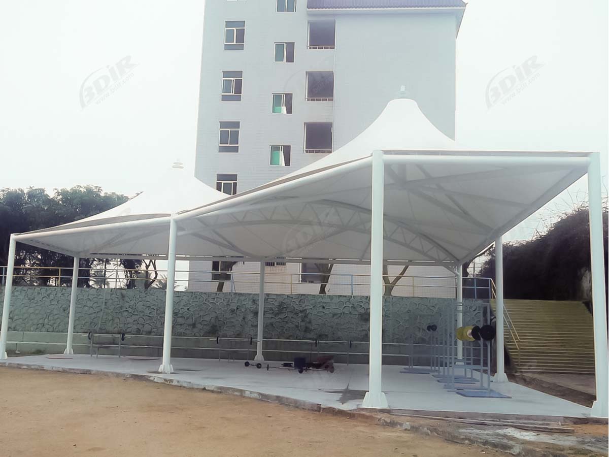 Outdoor Gym Fitness Center Canopy - Build Health Club Shade Structures