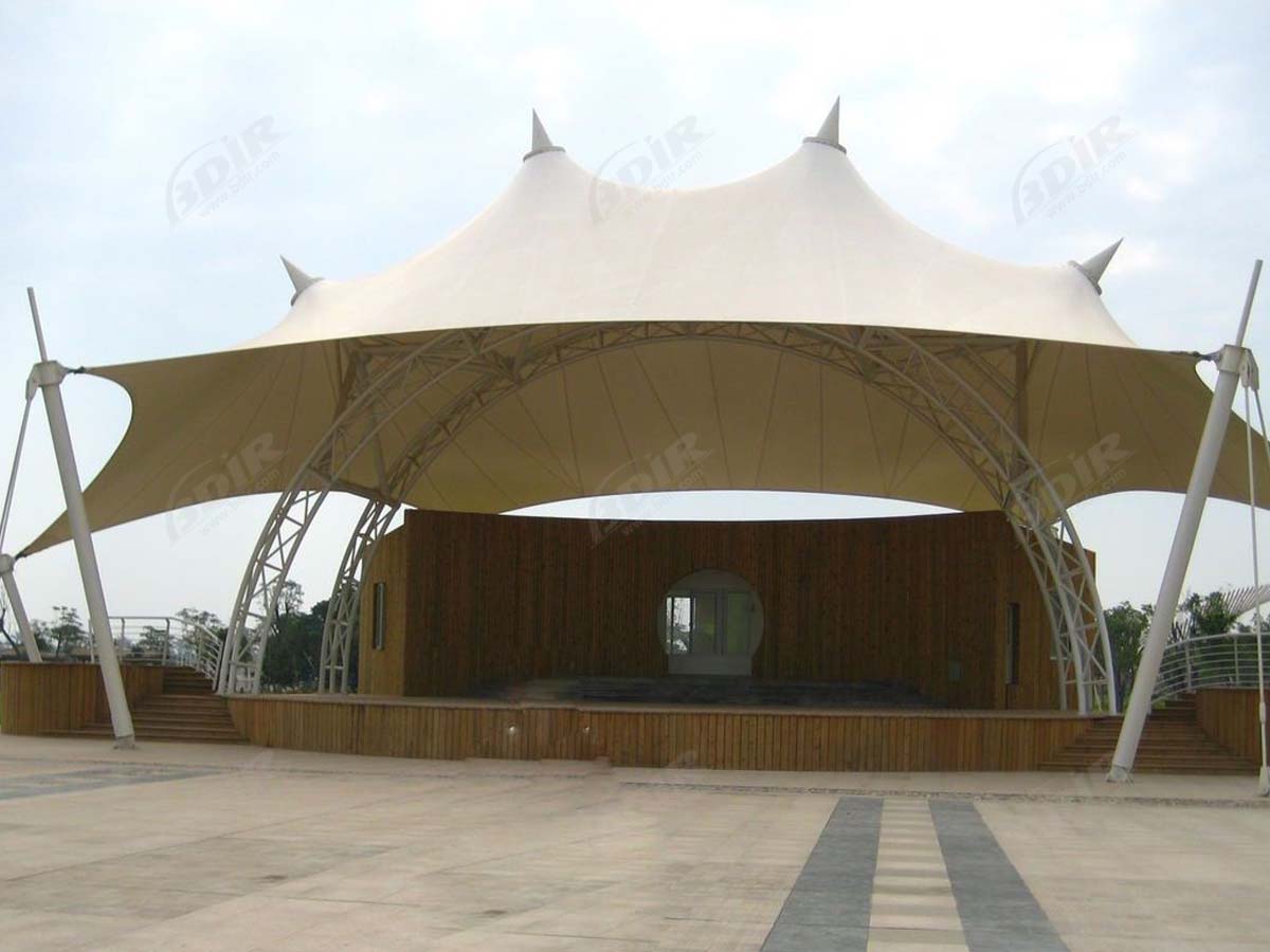 Outdoor Stage and Effect Tensile Structures, Fabric Canopies Coverings