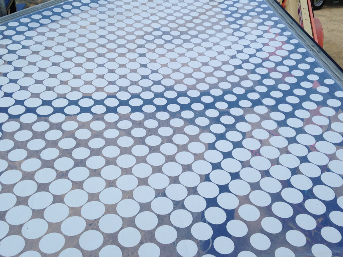 Patrones de Plata Impresos ETFE Láminas de Fluoropolímero Almohada de Aire para Cubiertas Comerciales, Techo de Estadio