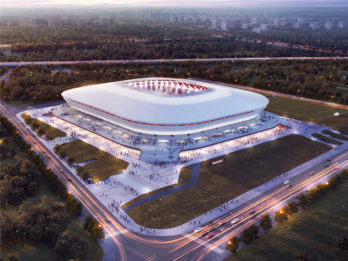 الصين Stadium Tension Structure & Shade Structure Parasol & PTFE Membrane Structure المورد Stadium Tension Structure & Shade Structure Parasol & PTFE Membrane Structure