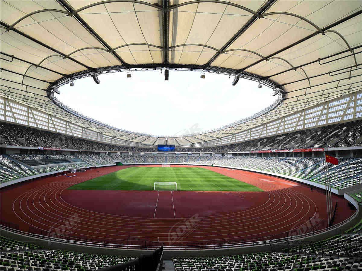 โครงสร้างความตึงของสนามกีฬาและโครงสร้างสี โครงสร้างร่มกันแดดและโครงสร้างเมมเบรน PTFE