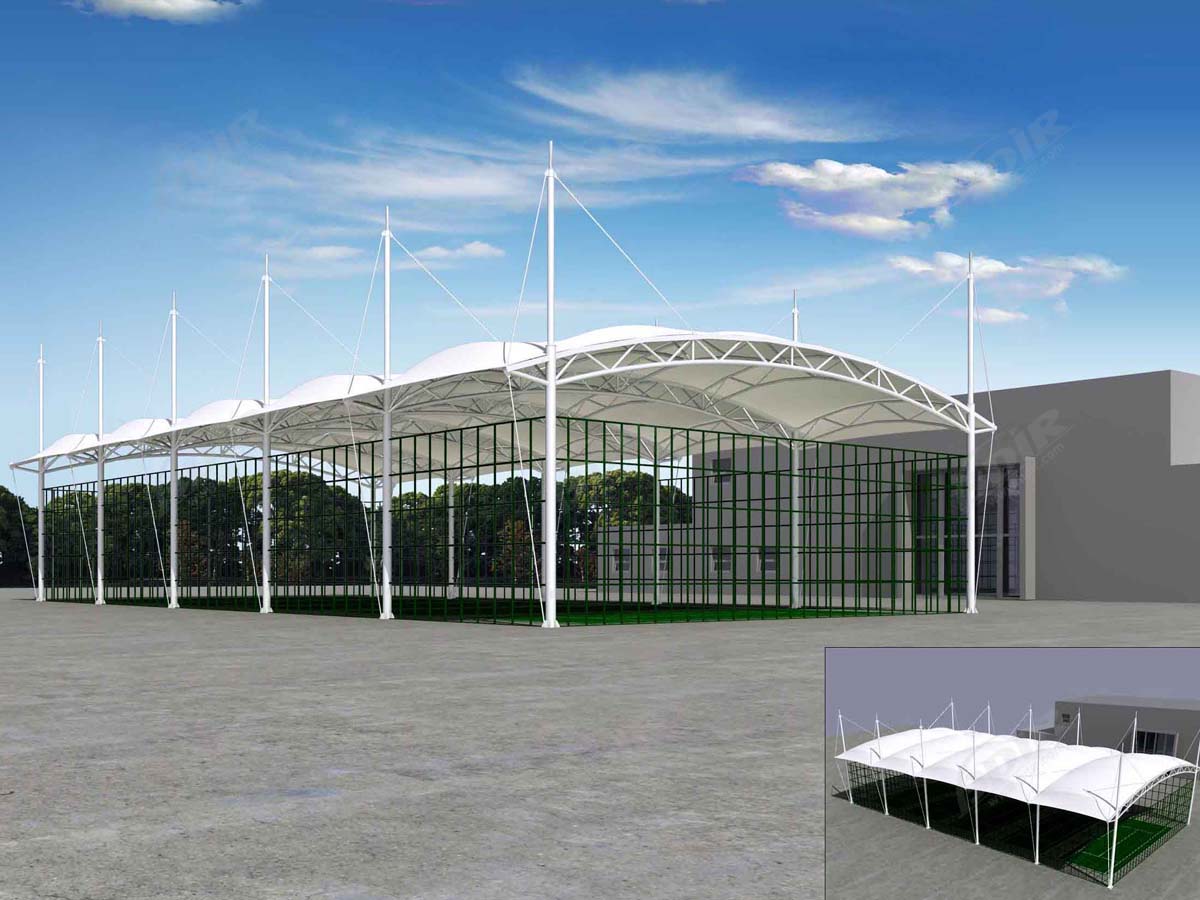 Struktur Naungan Lapangan Tenis | Kanopi Tenda untuk Konstruksi Tenis Dalam Ruangan