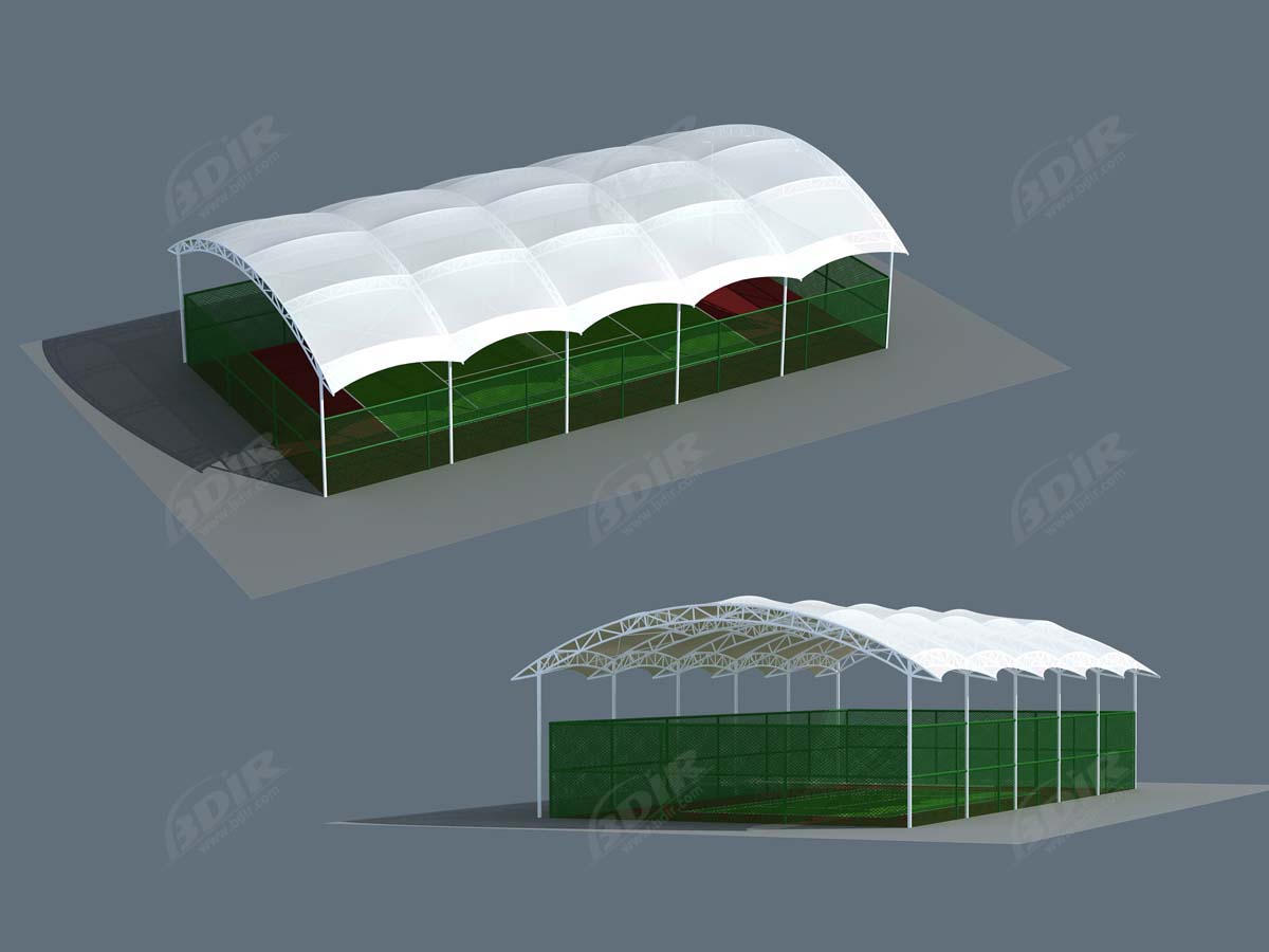 Schaduwstructuren Tennisbaan | Luifels Luifel voor Indoor Tennis Constructie