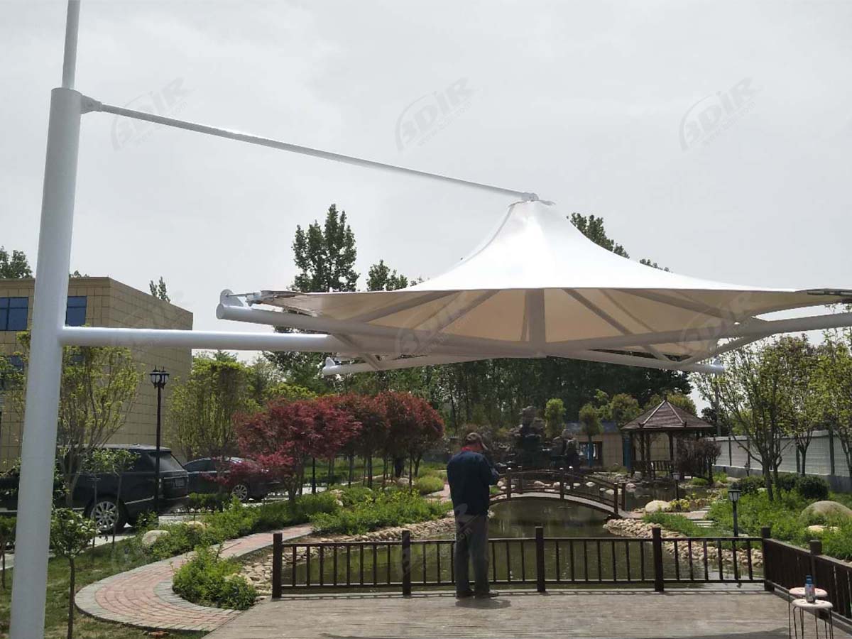 Tensile Roof Structure for Gardens Shade, Landscaping, Gardening