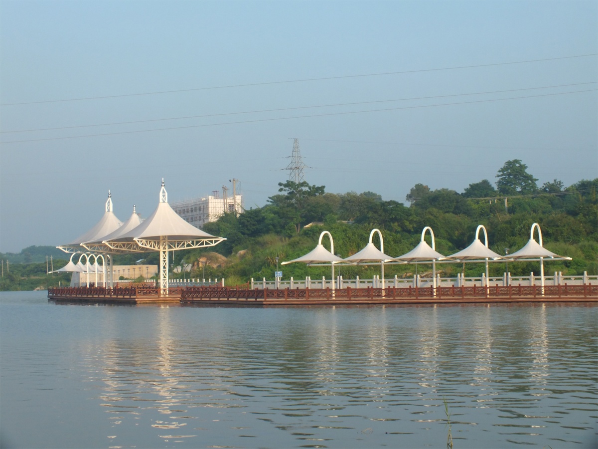 Personnaliser la Structure Tendue dans les Zones Côtières, Parc Riverain, Bord de Mer, Île