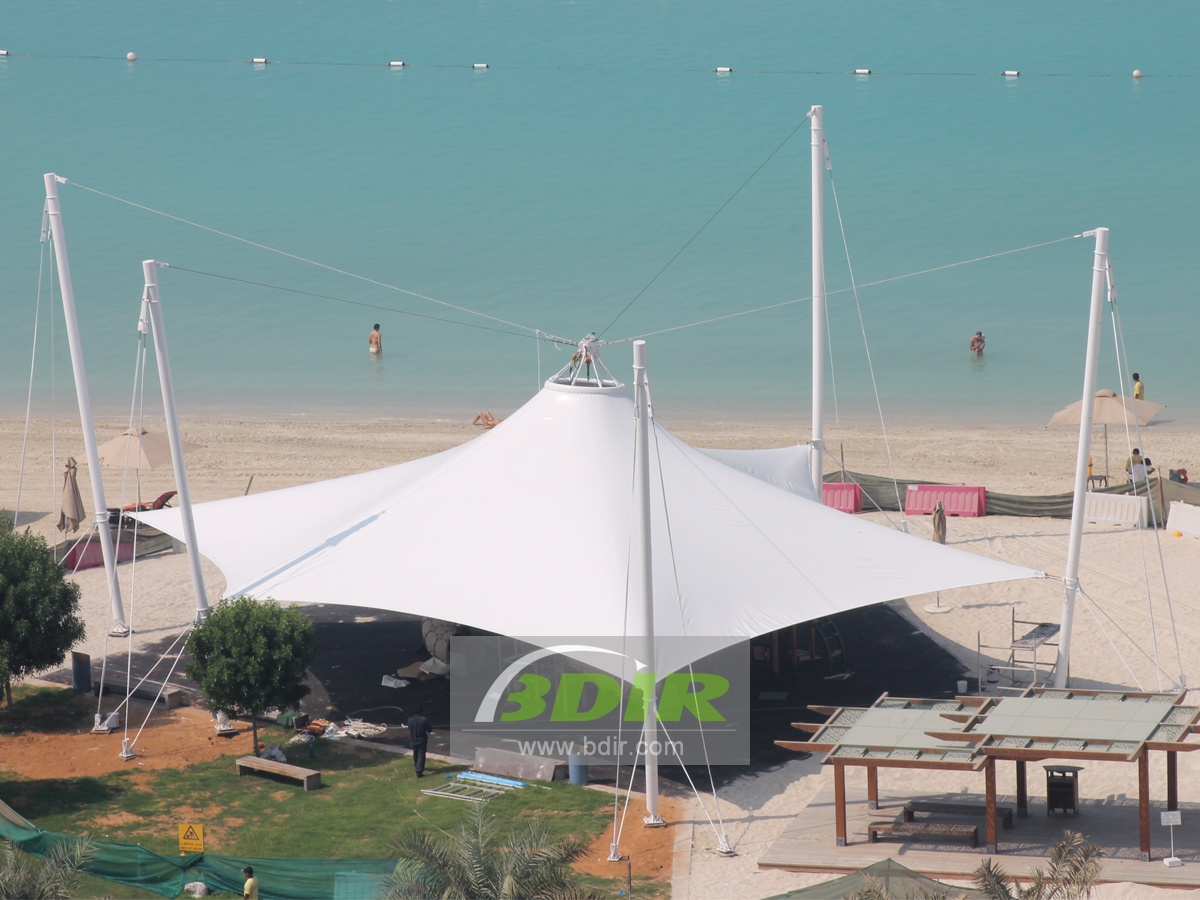 Customize Tensile Structure in Coastal Areas, Riverfront Park, Seaside ...