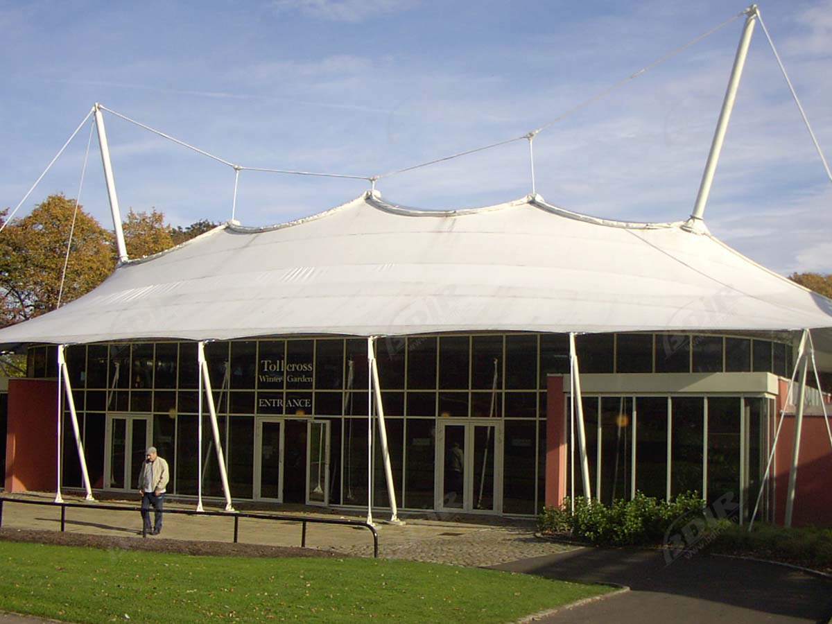 Estrutura Elástica para o Pavilhão de Acrobacias, Dossel Grande da Tela do Circo