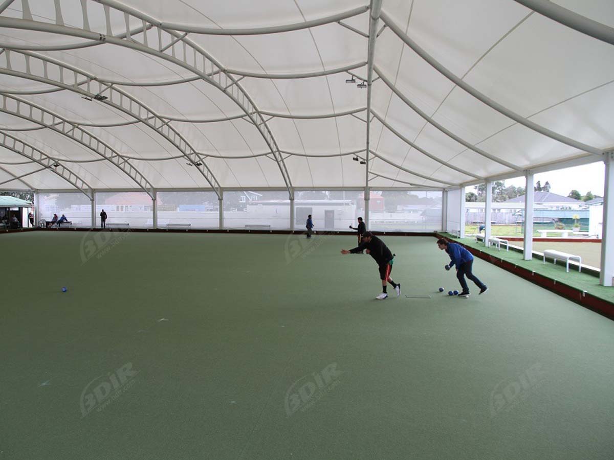 Struktur Tarik untuk Pelataran Bowling Court - Bowling Alley Canopy Cover