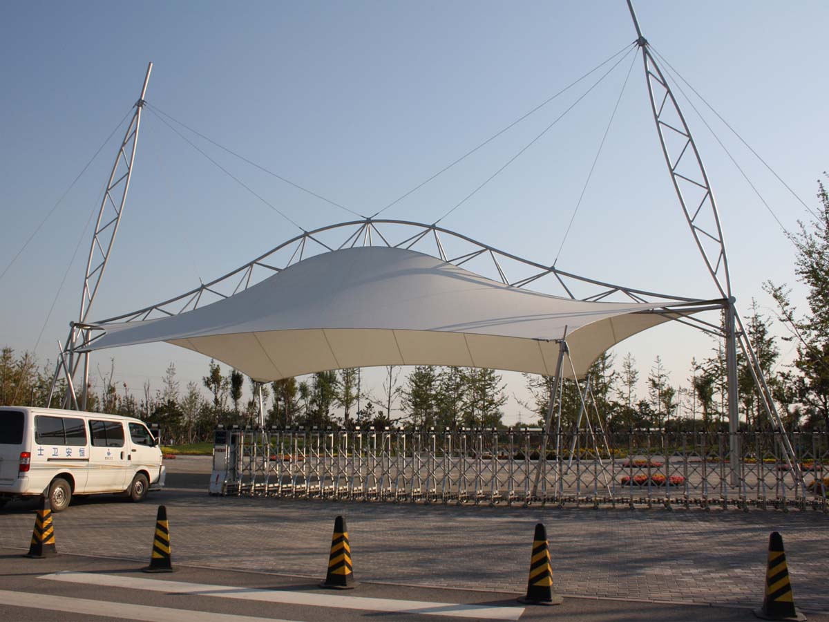 Tensile Structures for Entrance Gate - Covered Entryways Canopies, Shades, Roof