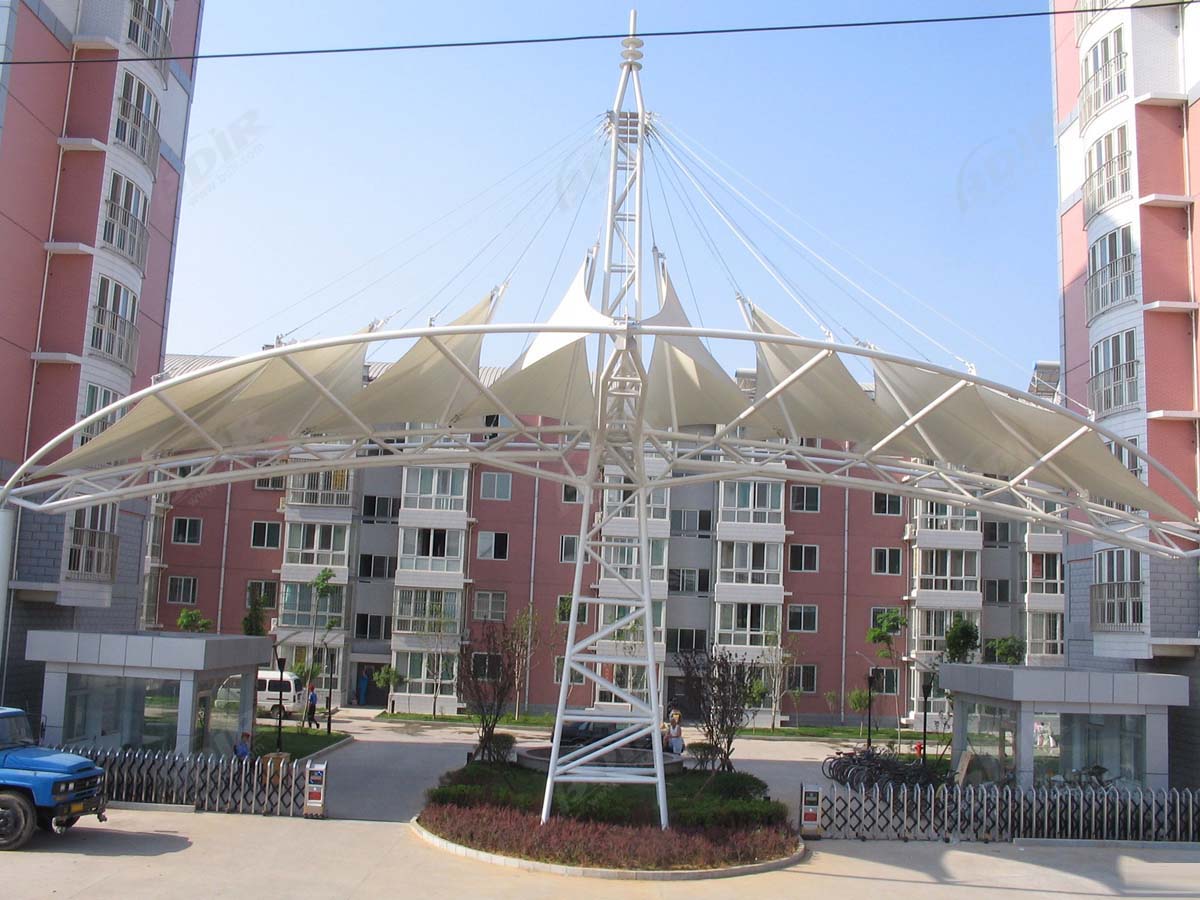 Tensile Structures for Entrance Gate - Covered Entryways Canopies, Shades, Roof