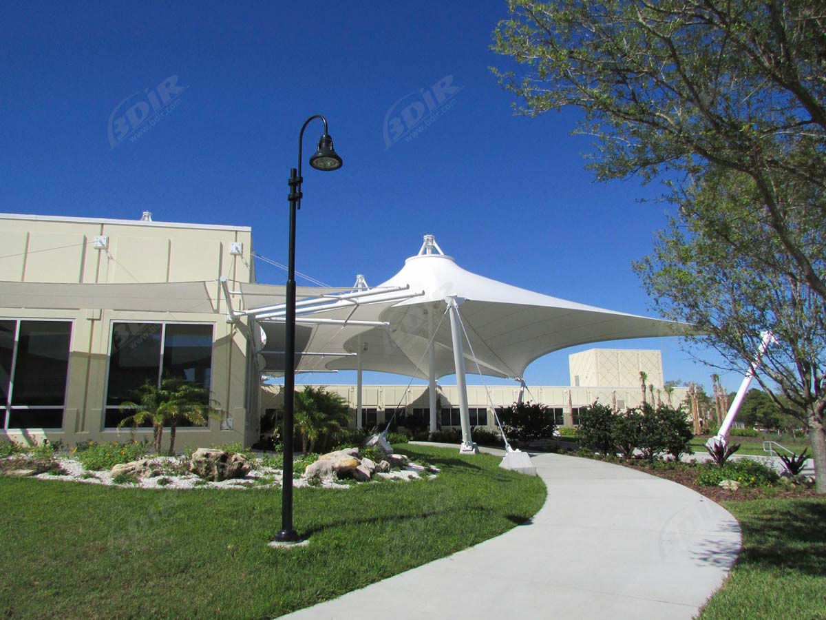 Tensile Structures for Entrance Gate Covered Entryways Canopies
