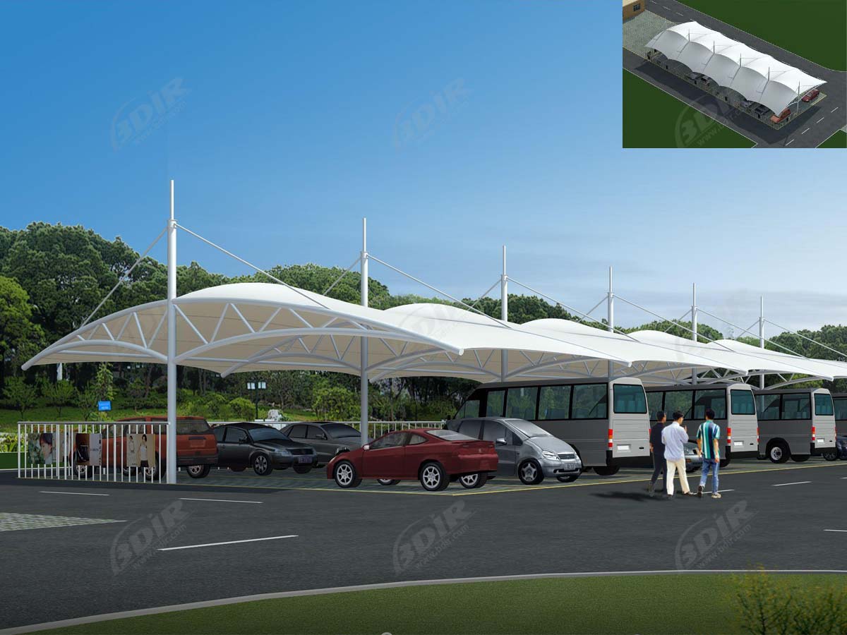 Tensile Structures for Cantilever Car Parking Shade, Sheds, Canopies - Double Bay