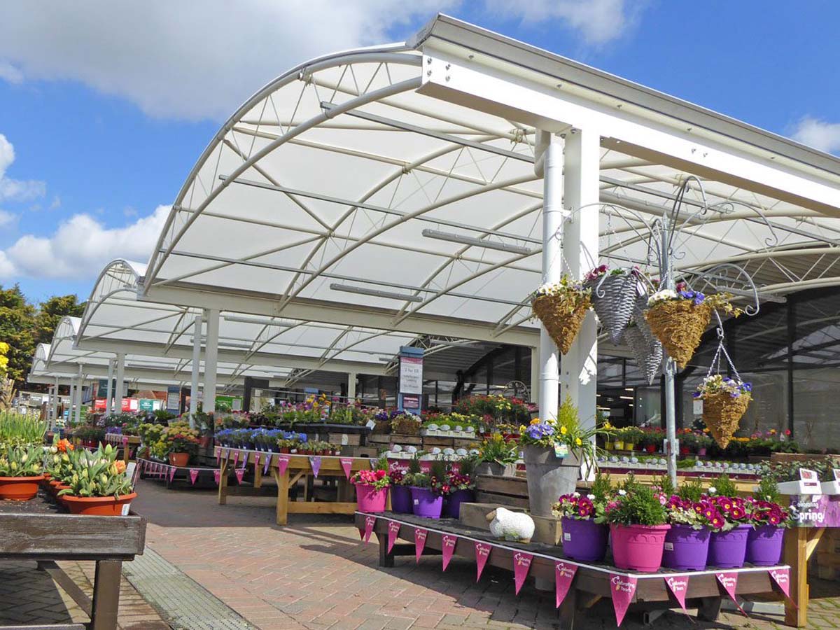 Fertigen Sie dehnbare Strukturen für Landwirte, Obst, Gemüse, Blumenmarkt besonders an