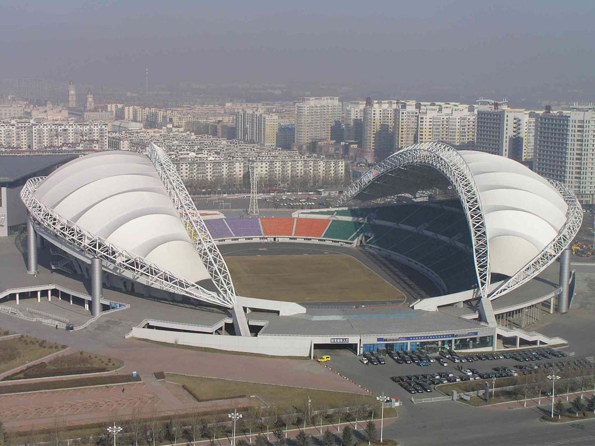 China Tensile Structures for Gymnasium, Soccer Football Stadium, Sports Center leverancier Tensile Structures for Gymnasium, Soccer Football Stadium, Sports Center