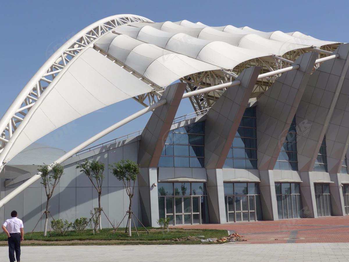 Estructuras de Tracción para Gimnasio, Estadio de Fútbol Soccer, Centro Deportivo