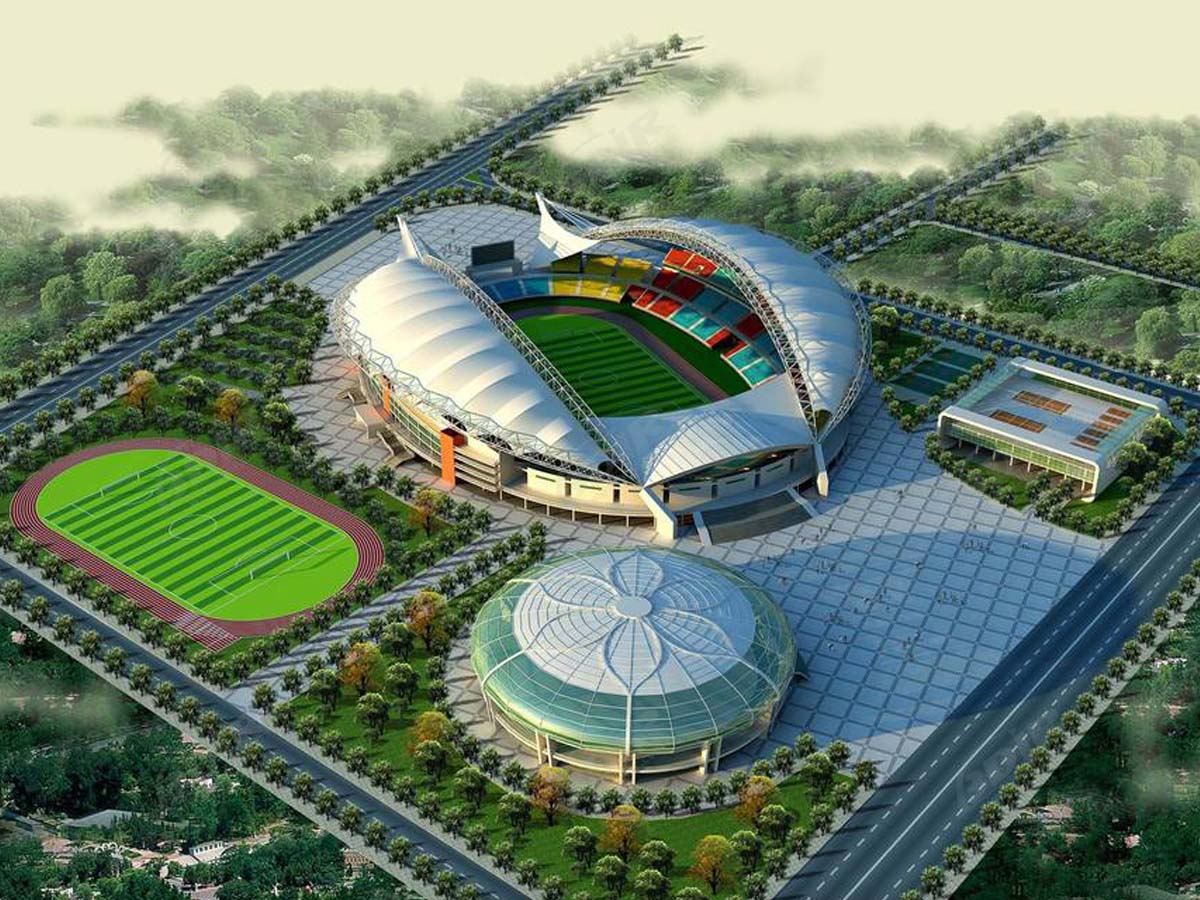 Struktur Tarik untuk Gimnasium, Stadion Sepak Bola, Pusat Olahraga