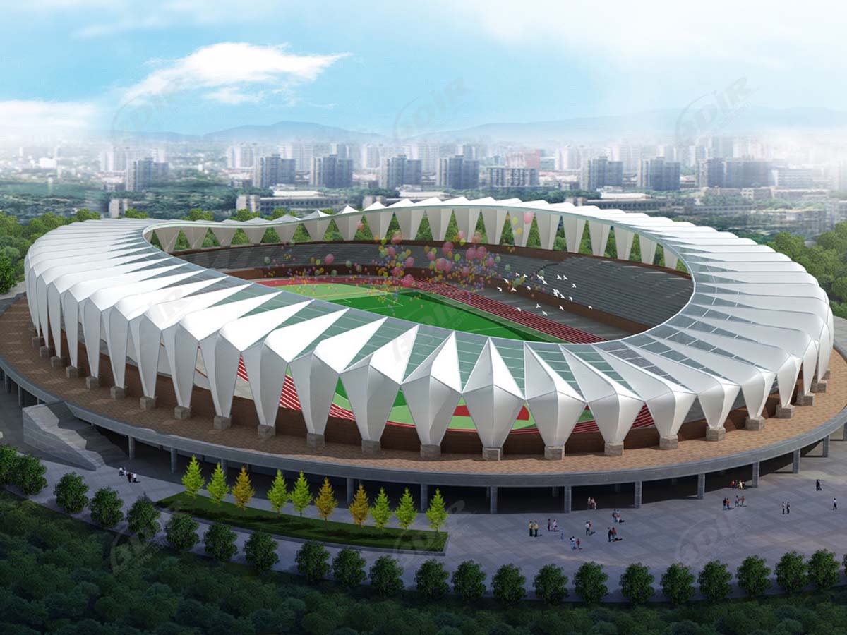 Structures Tendues pour Gymnase, Stade de Football, Centre Sportif